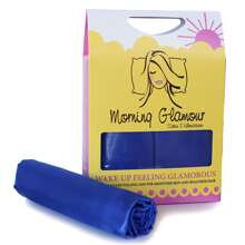 Morning Glamour 2PK Satin Pillowcases Standard-Queen for Smoother Skin and Healthier hair. set of 2 silky satin pillowcases Helps reduce Frizz Helps make sure those skin care products aren't absorbed into the pillowcase 100%, Polyester Satin Charmeuse Fits Queen/Standard pillowcases 20" x 26" Stay-put pocket flap to keep pillowcase in place while sleeping Vegan and Cruelty free Machine washable Made in the USA - 寶藍色 - 查看 1