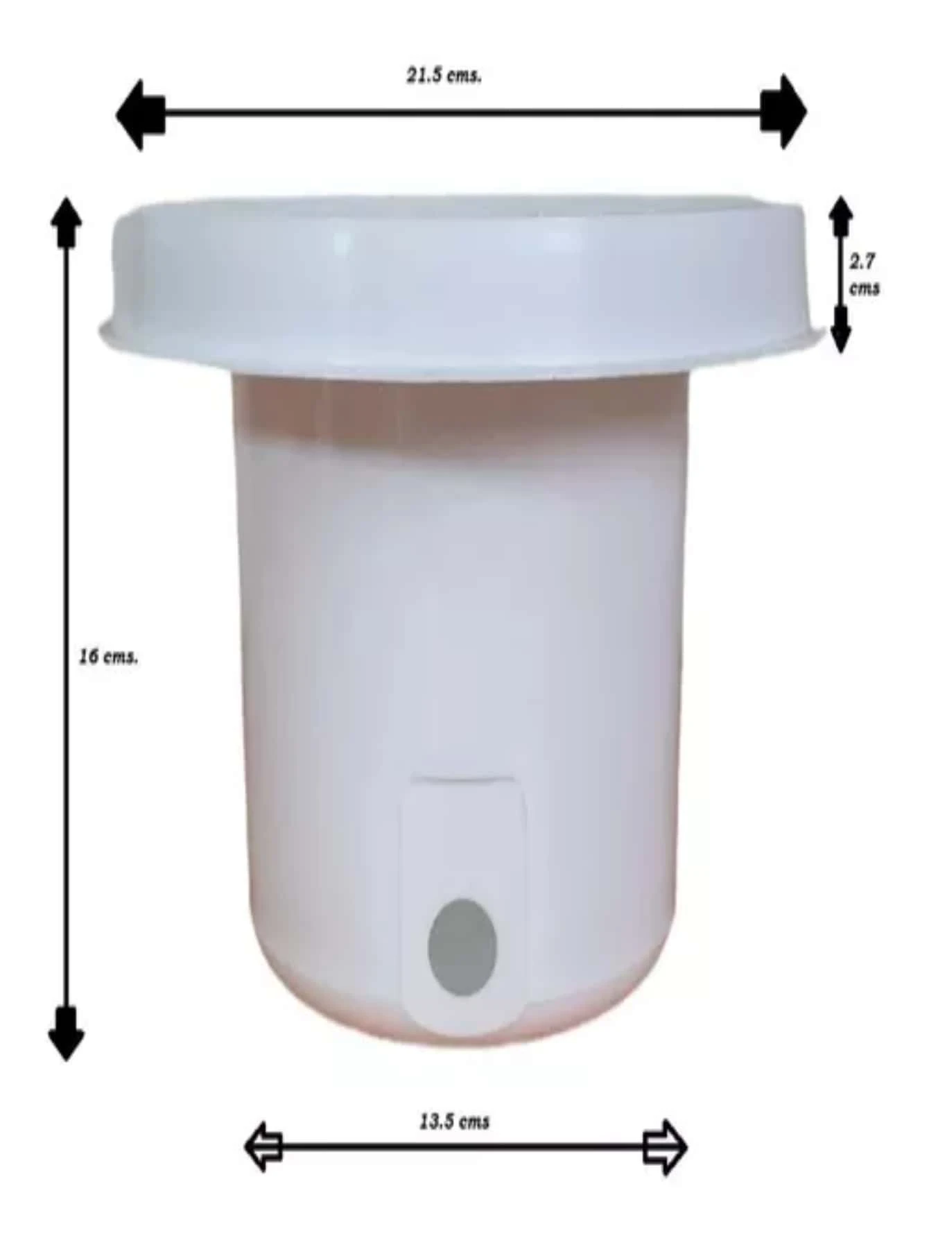 Tub With Key For Water Bottle Holder.