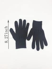 2件套美发造型工具套装，包含卷发棒、直发器、隔热手套和保护套，可用于卷发、直发和染发，适合旅行和节日使用。 - 黑色 - 查看 5