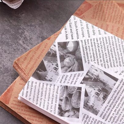 100入組烘焙紙托盤襯紙，防油紙商用防油紙，防油紙襯紙，熱風炸鍋廚房熱風炸鍋襯紙，熱風炸鍋紙，氣炸鍋紙，氣炸鍋防油