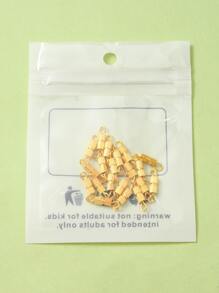 20sets Iron Screw Buckle Double Pendant Connectors, Suitable For Diy Bracelet And Necklace Making