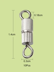 20 Sets Iron Screw Clasps Double Connection Diy Jewelry Accessories For Bracelet & Necklace Making