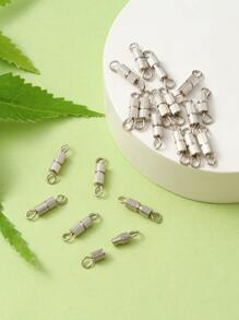 20 Sets Iron Screw Clasps Double Connection Diy Jewelry Accessories For Bracelet & Necklace Making