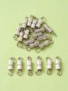 20 Sets Iron Screw Clasps Double Connection Diy Jewelry Accessories For Bracelet & Necklace Making