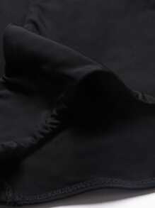 Women's Push Up Bra With Side Support And Tanga Panties Set, Triangle Design - Black - View 6