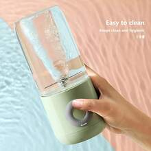 1PC 500ML Mini Portable Mixer Cup,Fruit Veggie Juicer,Portable Blender For Fresh Juice,Fresh Juice Blender,Blender Cup Electric,Personal Size Blender For Shakes,and Smoothies,USB Charging Blender - Pink - View 7