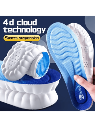 Sports Insoles Ultra Soft Thick Cushioning Shock Absorption Running Shoes Insoles For Men Women