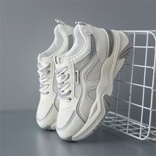 女士休閒老爹鞋,跑步運動鞋,時尚和多用途,夏天 - 灰色 - 查看 1