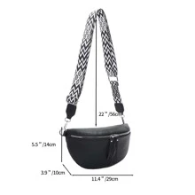 新款韩版时尚单肩包和斜挎包 - 黑色 - 查看 7