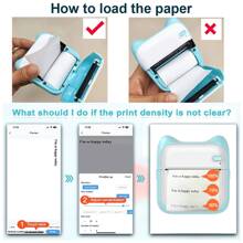 Mini Pocket Printer(Note: Optional Independent Printer Or 5 Rolls Of Self-Adhesive Paper)Portable Thermal Printer For Android Or IOS APP, Inkless Printer, Suitable For Home, Office, Study, And Work List Printing - Pink - View 11