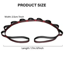 2 PCS Nylon Daisy Chain 9 Loop Adjustable Multipurpose Strap Rope 25kN Strong Climbing Straps 67 Inches for Yoga Swing Yoga Hammock Trapeze Ceiling Anchors Daisy Chain - Black - View 3