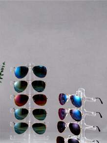 1pc Transparent Sunglasses Display Rack, Multi-layer Store Display Shelf, Eyeglasses Sunglasses Display Props Storage Stand - Clear - View 6