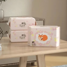 100 张/包一次性洗脸巾纸柔软厚实干擦可重复使用卸妆棉洁面巾纸、护肤品、客厅家居卧室浴室家居装饰、旅行用品、婚礼、派对、生日、送给男士、妈妈、爸爸、朋友的礼物、新年、配饰、趣味礼物 - 淺粉色 - 查看 6