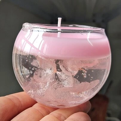 1盒1杯粉色飘花香薰蜡烛氛围家居香薰蜡烛房间卧室书房摆件香薰送朋友纪念品小礼物蜡烛装饰氛围布置浪漫道具万圣节,幽灵,秋季,节日,假日圣诞节,冬季,假日,节日,礼物