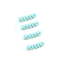 4 件蓝色保护套，适用于 8 X 接口 USB 充电器线缆