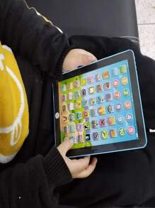 Kids Learning Tablet Toy For 1-3 Year Old, Interactive Toy, Toddler Smart Alphabet Educational Learning Tablet(Battery Not Included)-Pink - Pink - View 1