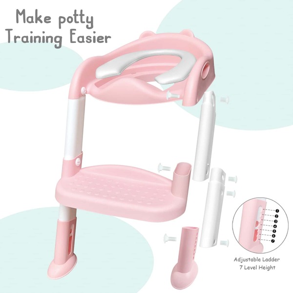Potty Training Toilet Seat , Toddler Potty Chair, Kids Potty Training Seat with Ladder SHEIN USA