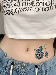 Sports Soccer Temporary Tattoo - Multicolor - View 3