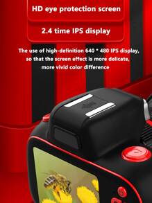 撞色800W4K2.4英寸數碼相機 - 黑色 - 查看 5