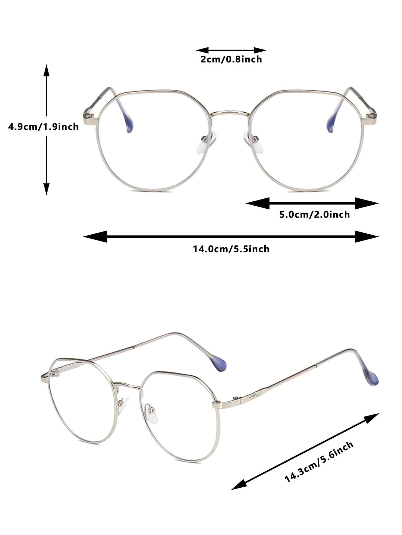 Korean Retro Eyeglasses Frame, 2024 New Design, Popular Asymmetrical