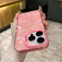 Wzór muszli Obudowy na Telefon - Różowy - Zobacz 3