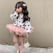 1入組年輕甜美風迷人的濃烈香調淺褐色的針織開襟衫適用於每天穿戴在彈簧和秋天