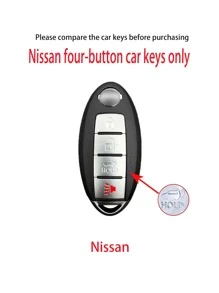Vỏ chìa khóa ô tô & Bộ móc khóa trang trí hình thỏ Tương thích với Nissan, Vỏ chìa khóa Fob - Nhiều màu - Xem 4