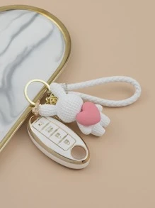Vỏ chìa khóa ô tô & Bộ móc khóa trang trí hình thỏ Tương thích với Nissan, Vỏ chìa khóa Fob - Nhiều màu - Xem 5