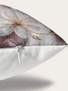 1pc Digital Printed Floral Pattern Pillowcase - Multicolor - View 7