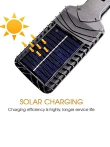 Lámpara Solar Led De 200 W, 6 Unidades. - Negro - Ver 3