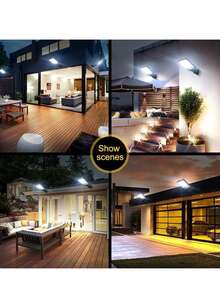 Lámpara Solar Led De 200 W, 6 Unidades. - Negro - Ver 6