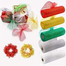 1pc Diy Ribbon, Flower Wrapping Tulle - White - View 1