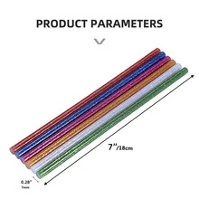 12 piezas Pegante de barra de colores caliente para mini pegamento pistola , X 7 pulgadas ( 7mm X 180mm ) - multicolor - Ver 6