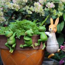 1 pièce Design Grenouille Bonsaï Décoration Pour Suspendu Casseroles Ou Escalade