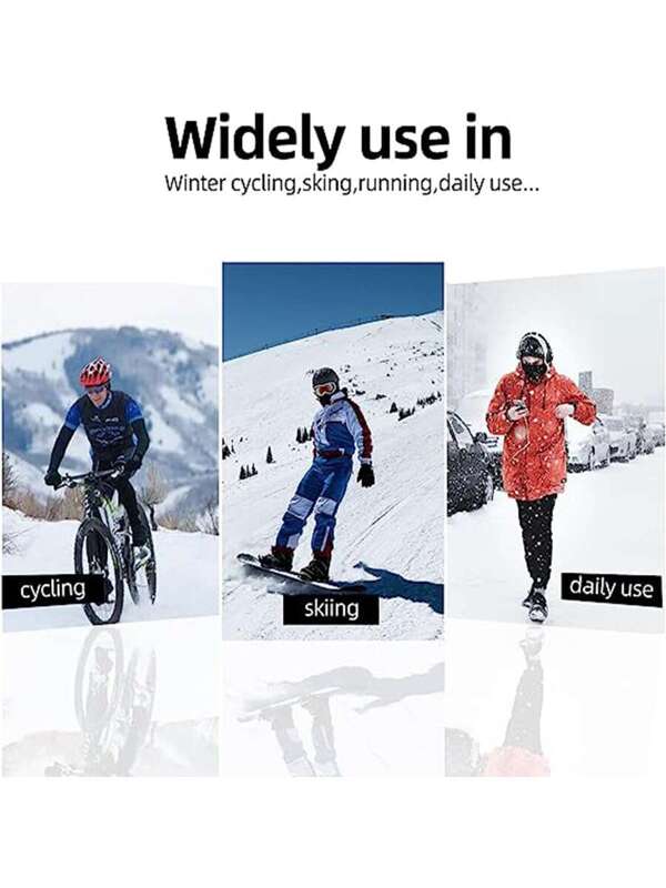 ROCKBROS Winter Balaclava Ski Mask for Men Windproof Fleece Black Ski