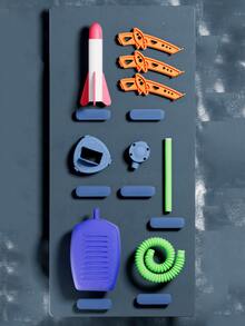 孩子們的腳至天空小火箭戶外發光發亮彈射飛行閃光發射火箭發射器安全套裝