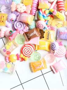 30 Cái/Túi Phụ kiện trang trí móng tay 3D Kawaii Kẹo Ngẫu nhiên Nhựa Hỗn hợp cho Nghệ thuật làm móng Acrylic Đầu trang trí Đá Rhinestone Trang trí Đồ trang sức Tự làm Dụng cụ làm móng Đá quý làm móng Đồ dùng làm móng Móng tay - Nhiều màu - Xem 3