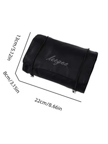 1pc Women Cosmetic Bag Four-In-One Mesh Large-Capacity Multi-Function Makeup Bag For Women Girls Make Up Organizer Toiletry Bag Wash Bag For Bathroom For Travel For College Dorm Gift For For Makeup Tools For Mom - Black - View 4