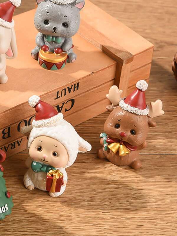 Resin Reindeer Figurine Desktop Decoration