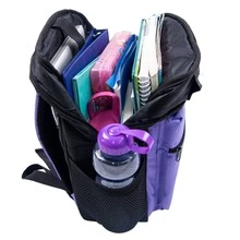 Kidz&Teenz Backpack Girls School Bag Primary School Bag Large Capacity Waterproof Children School Bags Teenage Girls Book Backpack - Lilac Purple - View 2