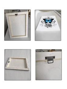 1 pieza Arte de pared vintage con mariposa adorno con sol , luna , con diseño de mariposa para sala de estar o dormitorio - Multicolor - Ver 3