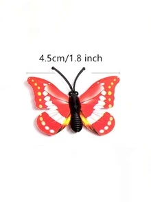 30pcs Magnetic Butterfly Fridge Sticker Wall Sticker Cake Decoration Accessories 3D Stereo Simulation Butterfly PVC Home Creative Wall Decoration - Multicolor - View 5