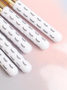 白色睫毛潔面刷,30入組睫毛鼻刷單顏色毛孔清潔刷適用於潔面 - 白色 - 查看 3