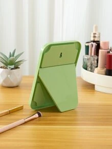 可折叠便携桌面化妆镜，适合学生、宿舍、旅行，女士梳妆镜，价格实惠，可作为圣诞礼物、化妆品、化妆工具、平价好物、礼品、女士礼品、圣诞礼物 - 綠色 - 查看 3