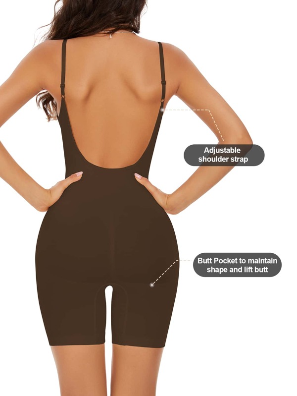 Tummy Control Low Back Shapewear Bodysuit SHEIN South Africa