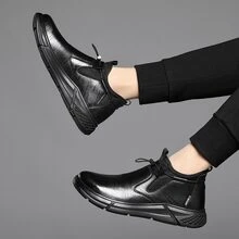 Men Shoes Steel Toe Hiking Work Boots Lightweight Trainers Waterproof - Black - View 4