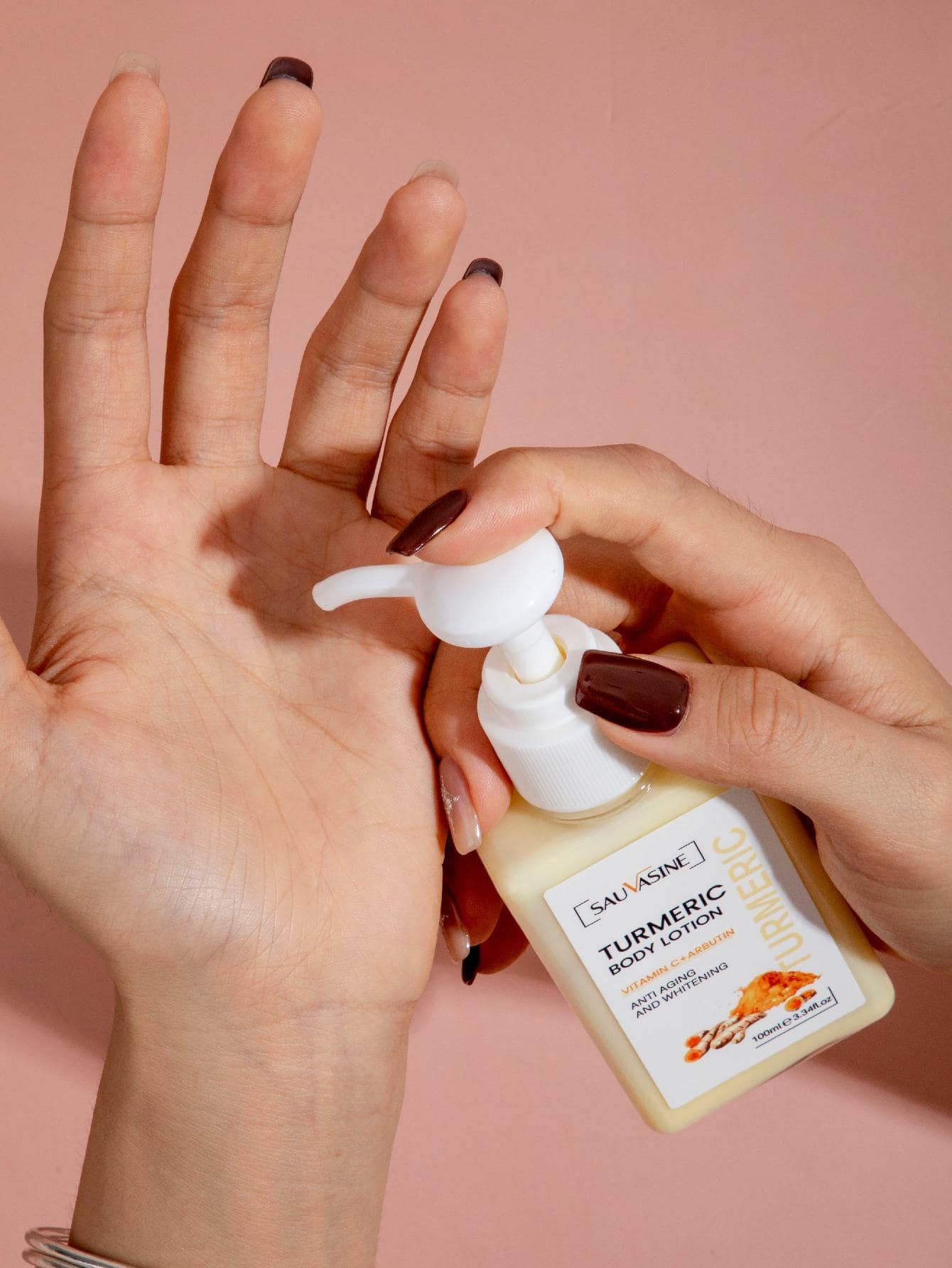 Sauvasine Turmeric Body Lotion, With Turmeric Root Extract For