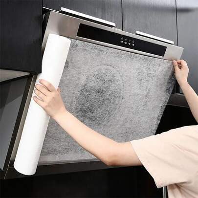 5m Oil Filter Paper Kitchen Hood Grease Filter Mesh Non-woven Dust Cover For High Temperature