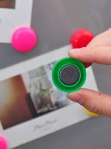 10 件装随机颜色多用途创意圆形磁铁冰箱贴装饰磁贴，强磁最佳礼物