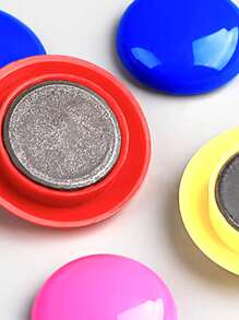 10 件装随机颜色多用途创意圆形磁铁冰箱贴装饰磁贴，强磁最佳礼物